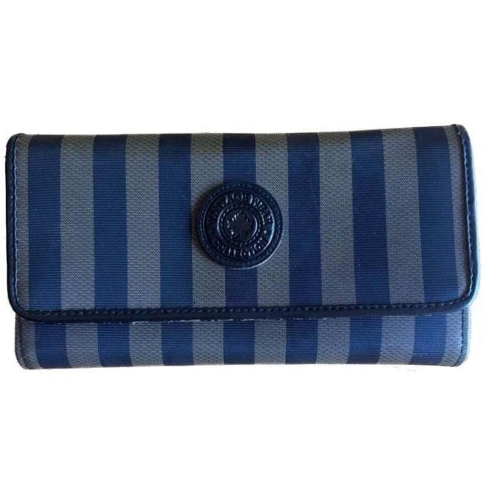 Vintage Wear Collection Striped Checkbook wallet